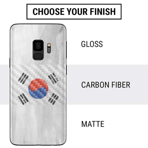 South Korean Flag Distressed Galaxy S9 Skin